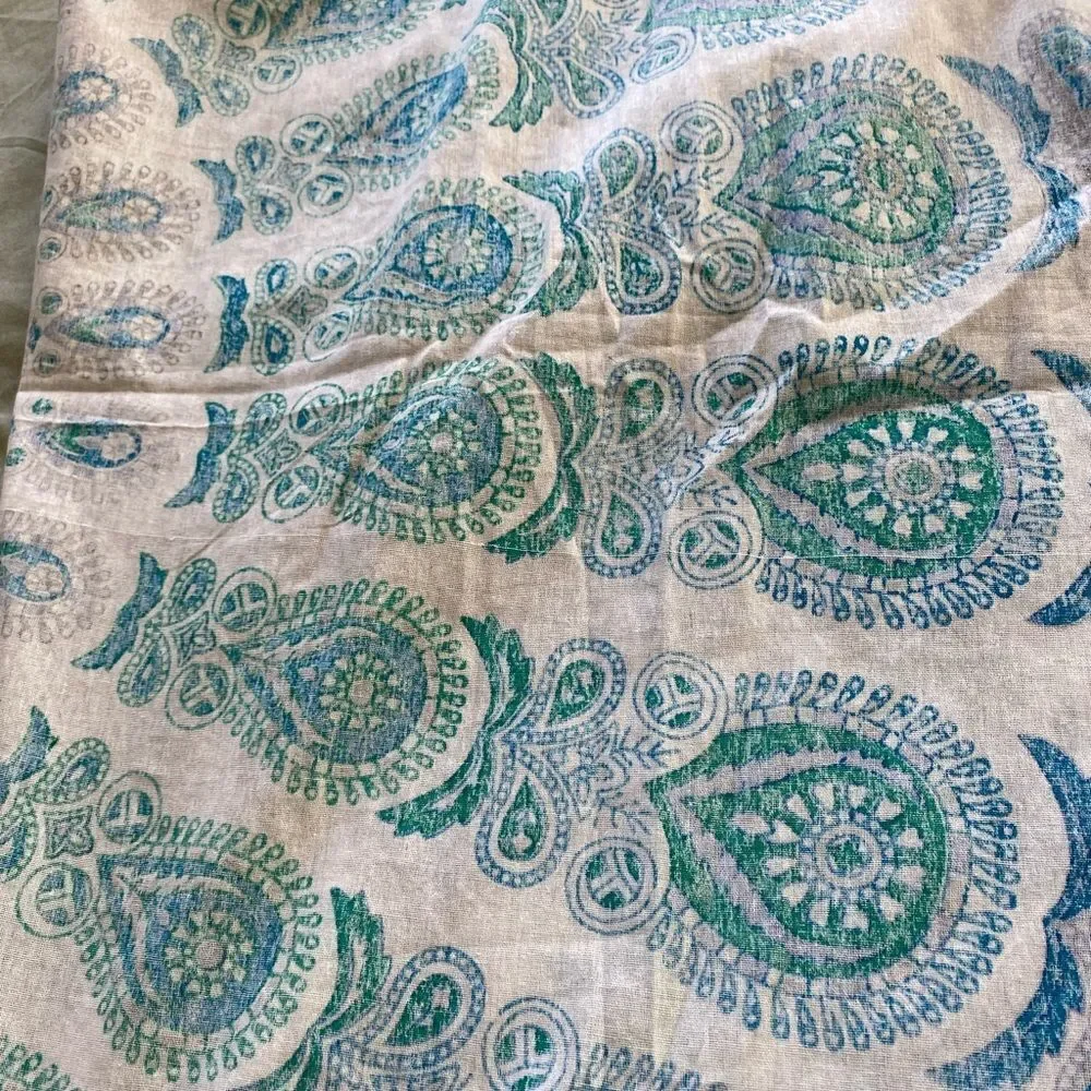 1970s Psychedelic Flower Power Made in India Bed Cover